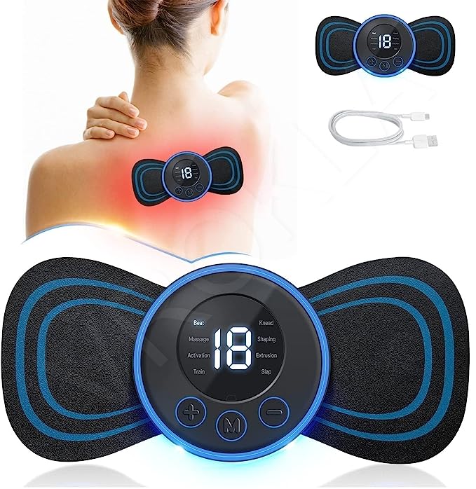 Rechargeable EMS Mini Pocket Body Massager 19-Speed 8-Mode Massage Pad for  Neck Back Multifunctional Cervical and Lumbar Massager with Remote Control  - China Massage Equipment, Body Massager