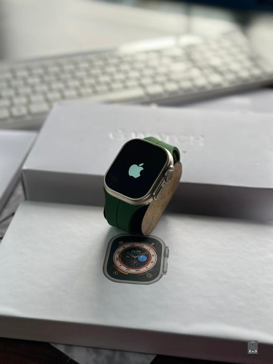 MK8 Ultra Smart Watch 8 with Apple Logo and Extra Strap