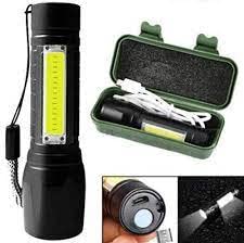 Rechargeable LED Torch Flashlight with box