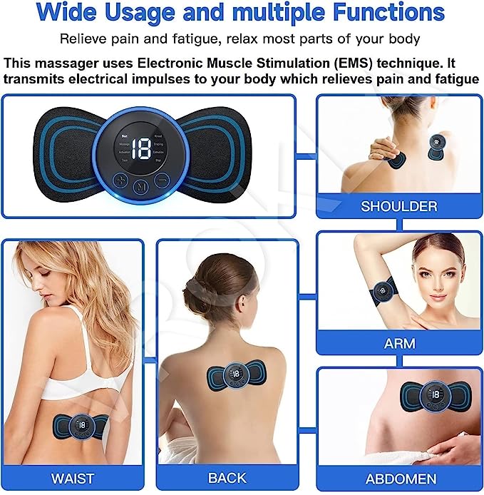 Portable Rechargeable Body Massager Machine user case