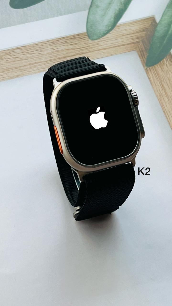 MT8 Ultra Smartwatch apple logo front view