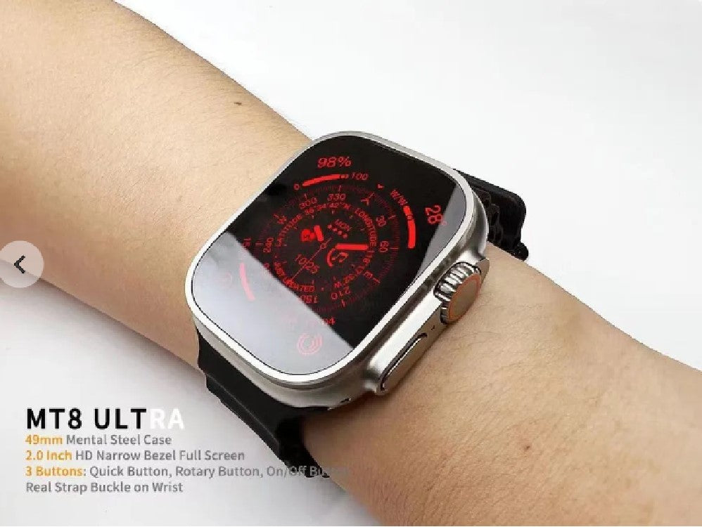 Apple Watch Ultra [GPS + Cellular 49mm] Smart Watch w/Rugged Titanium Case  & Green Alpine